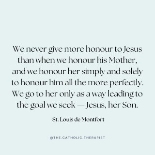 What a gift it is to be led to Jesus by our most Blessed Mother! 

Mother Mary, pray for us 🩵
St Louis de Montfort, pray for us 🙏

#feastday #saintwisdom  #spiritualhealing #thecatholictherapist