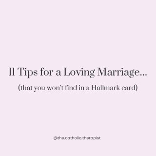 Whether it’s Valentine’s Day or an average day of the week, it’s always a good idea to nurture your marriage. Take time to reflect on your marriage and consider ways in which you can love more fully, more selflessly, more vibrantly.

Marriage is such a gift. Care for it well 🫶🏼

Happy Valentine’s Day! 

#love #marriage #valentinesday #thecatholictherapist