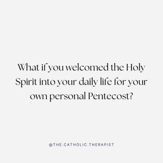 Come Holy Spirit!

This simple prayer is one of my favorites to pray throughout the day. 

When work is stressful. 
When parenting is hard.
When I’m tired and cranky. 

Come Holy Spirit!

It is such a gift to rely on the Holy Spirit, and it is such a comfort to know that He responds to us in our need. We are so blessed! 

Happy Pentecost, friends! 

#pentecost #praywithoutceasing #thecatholictherapist